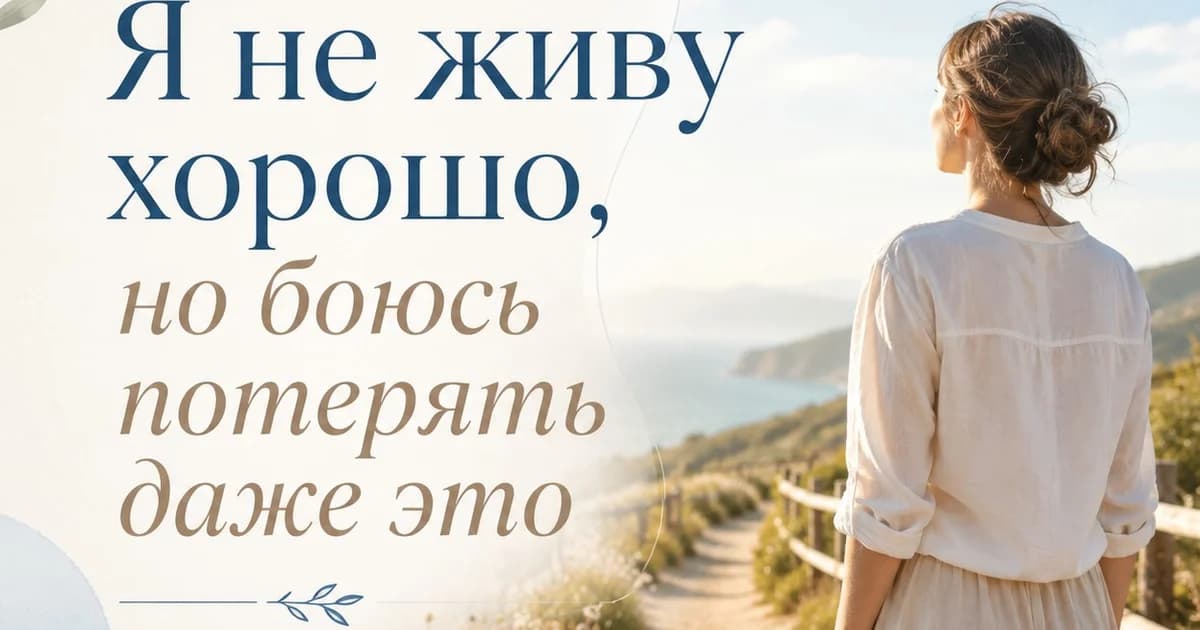 «Я не живу хорошо, но боюсь потерять даже это»