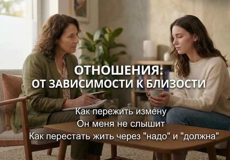 Отношения с собой и близкими без «качелей»: От созависимости к близости