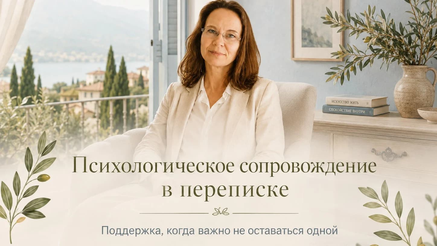 Психологическое сопровождение в переписке: поддержка, когда важно не оставаться одной